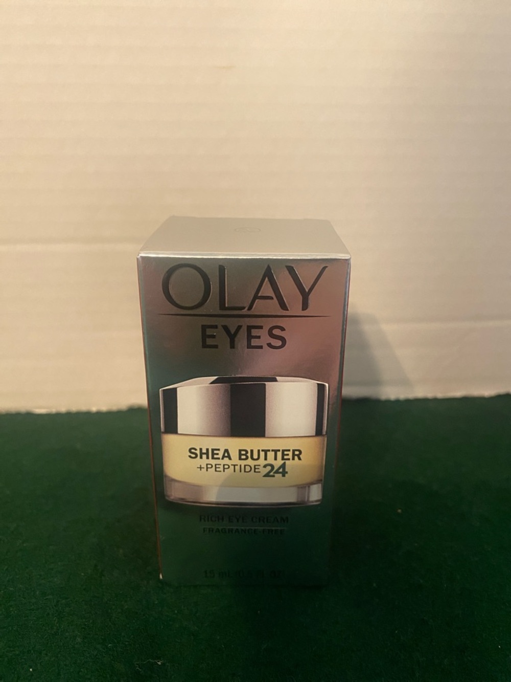 OLAY Eyes Shea Butter + Peptide 24 Eye Cream - Yellow and Silver Packaging